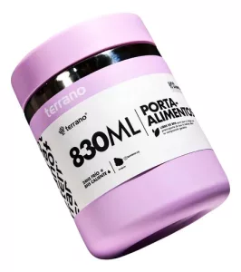 Contenedor De Alimentos Terrano 830ml Color Lila