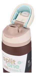 Botella Termica 750ml Terrano Hermetica 24hs Frio Acero Inox Marrón