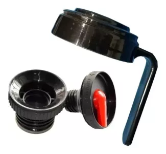 Tapon Para Termo Termolar De 1 Lt + Entrerrosca  + Asa Negro