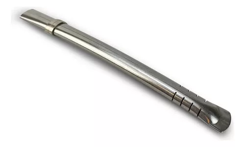 Bombilla Acero Inoxidable Plana Fina Corta Comet Fija Acero