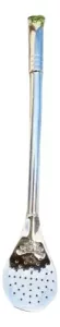 Bombilla Baño En Plata 925 Pico Loro Curva 19cm