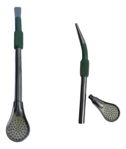 Bombilla Desmontable Acero Inoxidable 20cm Colores