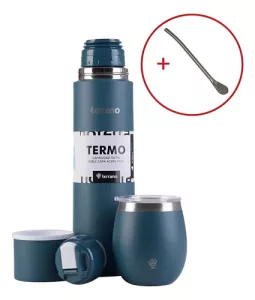 Set Termo Terrano 750ml + Mate Acero + Bombilla De Regalo